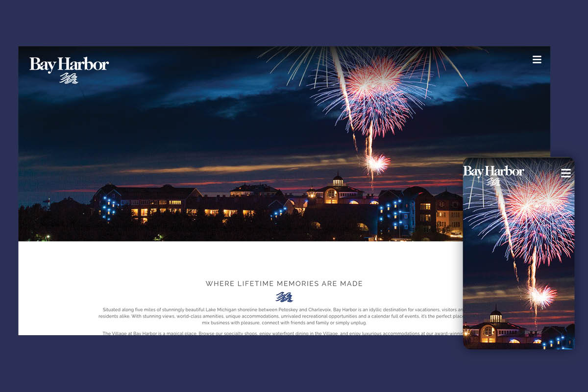 Bay Harbor Website Screenshot