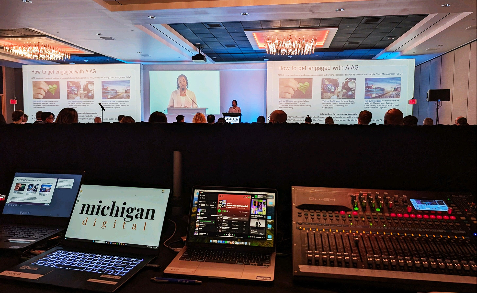 live and blended av event